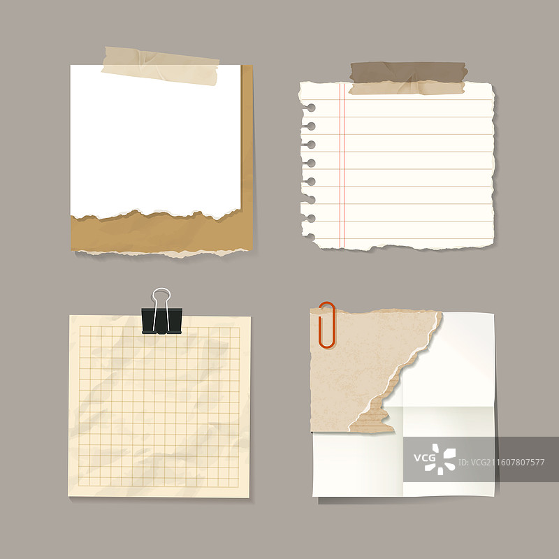 纸张，纸张纹理，备忘录，装饰，和纸胶带，胶带，复古风格，撕裂的纸张，笔记本，便签，相框，纸板图片素材
