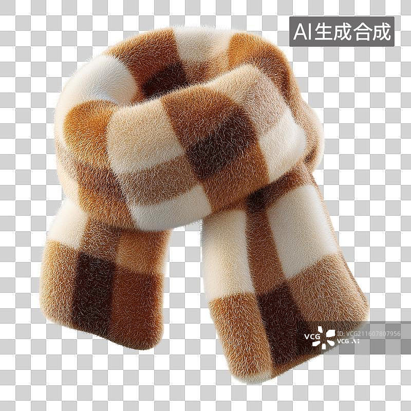 【AI数字艺术】经典格纹围巾图片素材