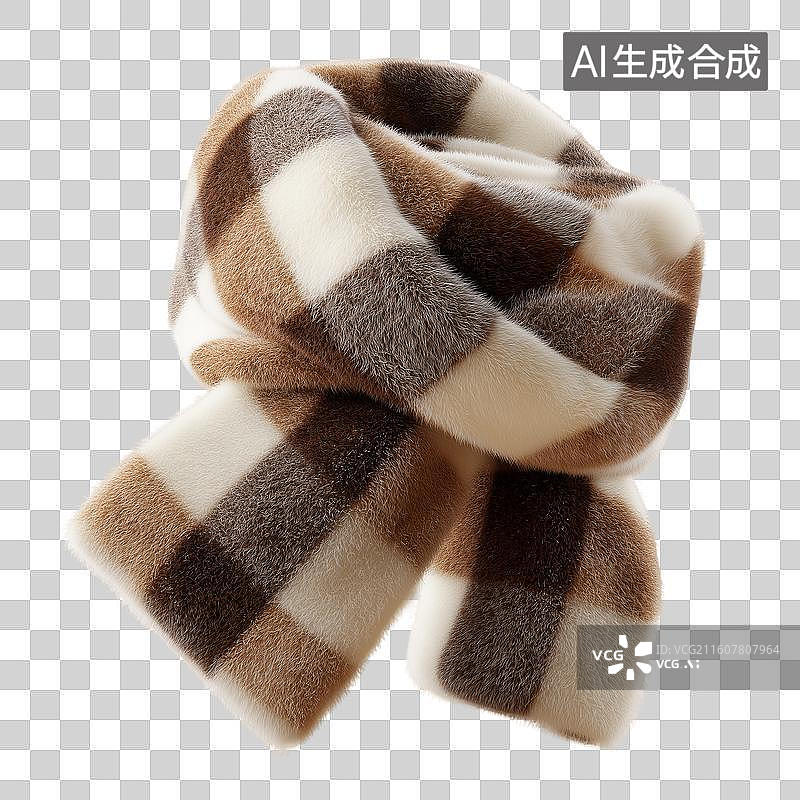 【AI数字艺术】经典格纹围巾图片素材
