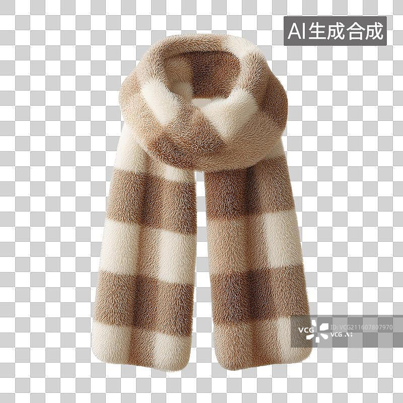 【AI数字艺术】经典格纹围巾图片素材