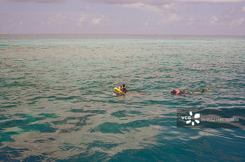 马尔代夫的沙滩与海图片素材