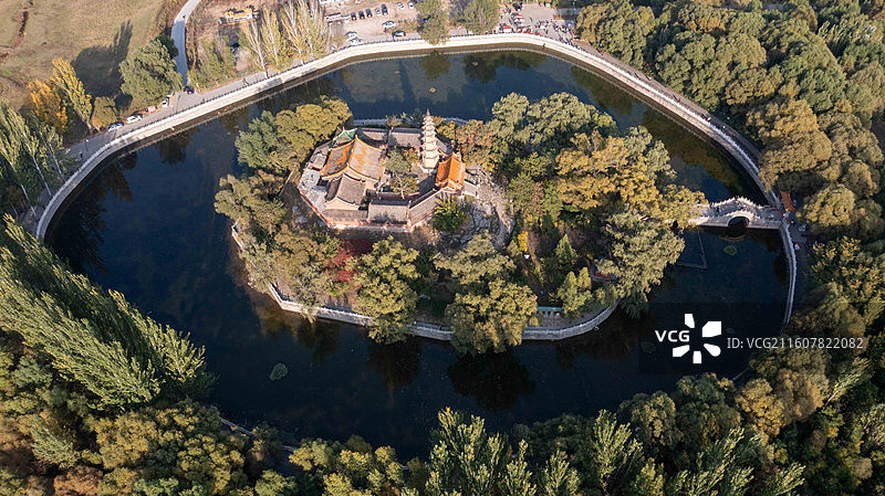 大同市广灵县水神堂砖塔（清代）图片素材