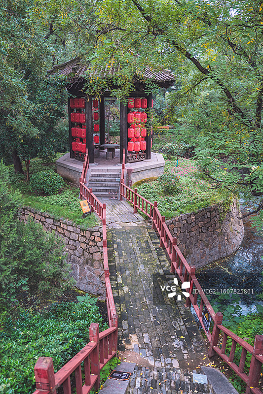 山西新绛县绛州署景区绛守居园池图片素材