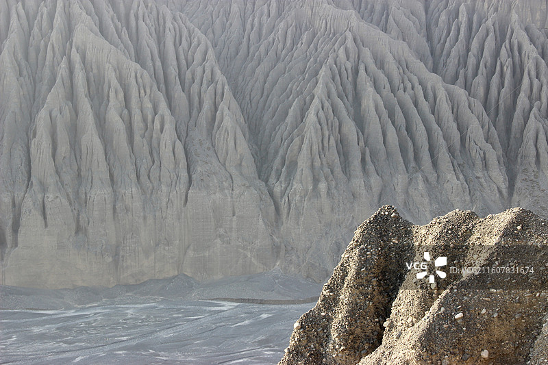 新疆克拉玛依市独山子大峡谷丹霞地质奇观图片素材