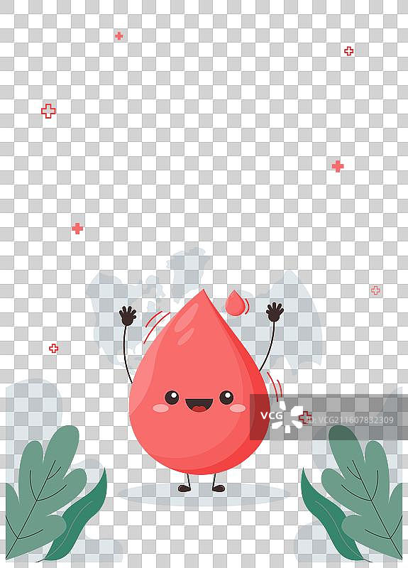 扁平化世界献血者日竖幅海报图片素材