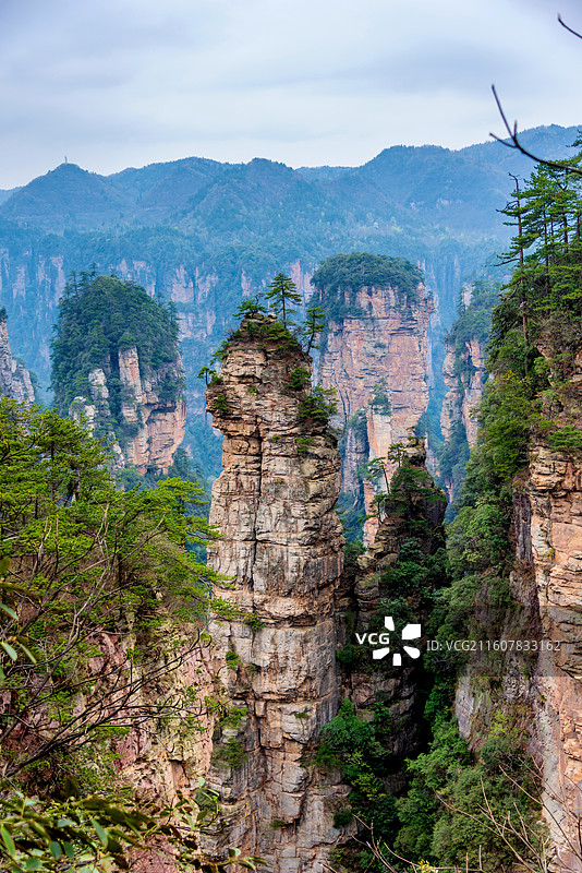 中国湖南张家界黄石寨风光图片素材
