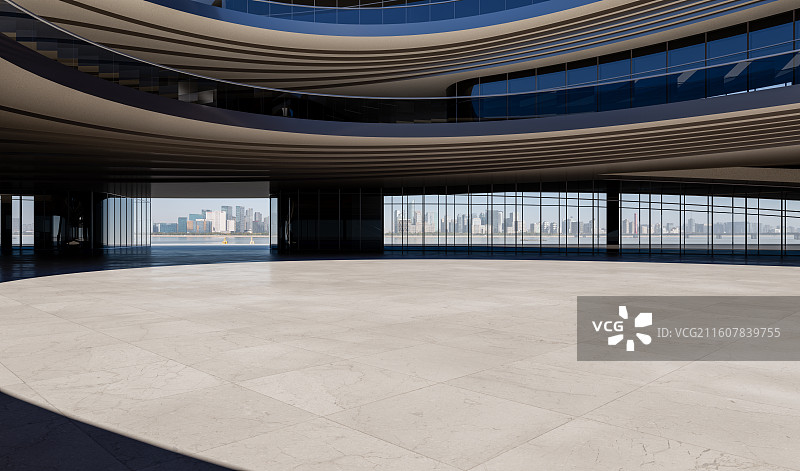 商务楼_中庭_城市广场图片素材