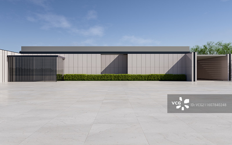 现代别墅_豪华酒店_商务会所_庭院_停车道图片素材