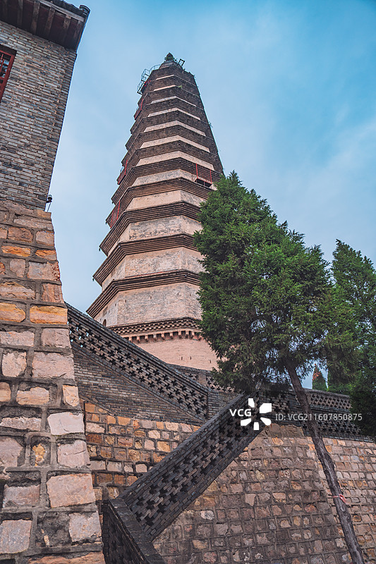 山西新绛县龙兴寺图片素材