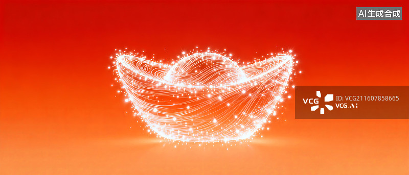 【AI数字艺术】发光的抽象碗形图案图片素材