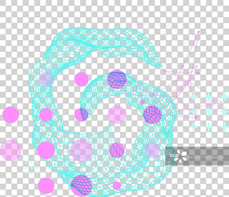 抽象的波浪，以相框风格模板制作图片素材