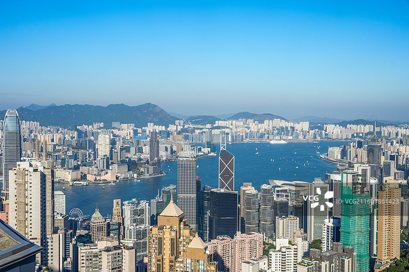 太平山看香港图片素材