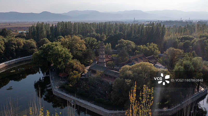 大同市广灵县水神堂砖塔（清代）图片素材