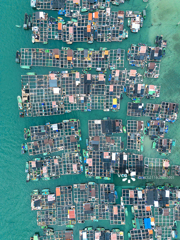 陵水疍家鱼排与海景图片素材