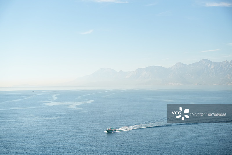 安塔利亚Konyaalti海滩/地中海风格图片素材