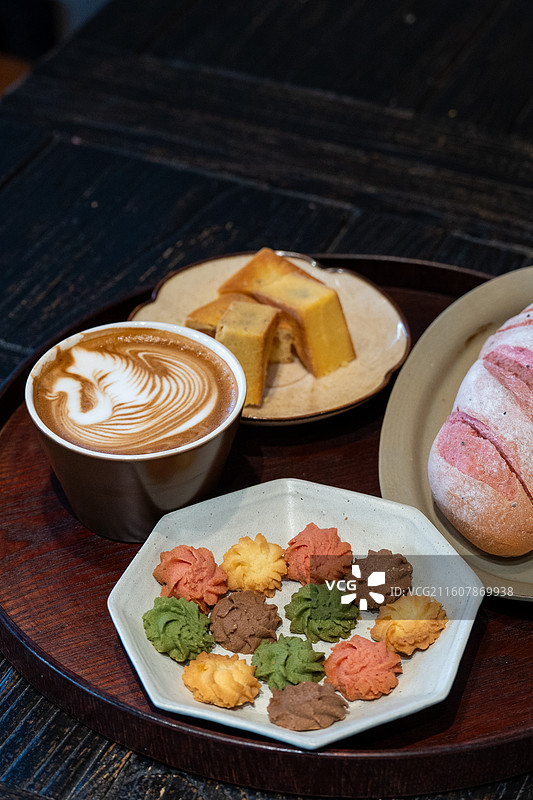 下午茶点心水果拼盘图片素材