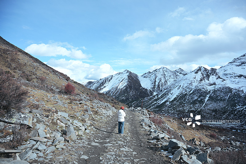 四川阿坝银厂沟图片素材