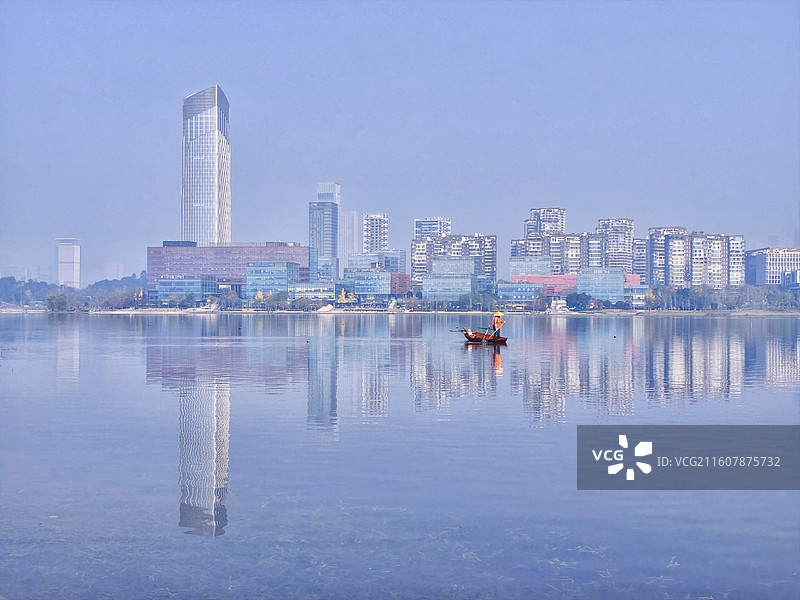 成都天府新区兴隆湖国家湿地公园图片素材