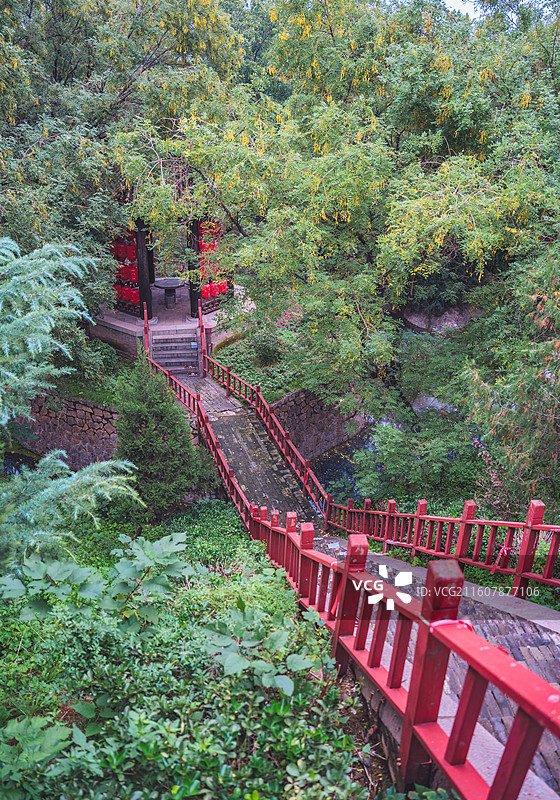 山西新绛县绛州署景区绛守居园池图片素材
