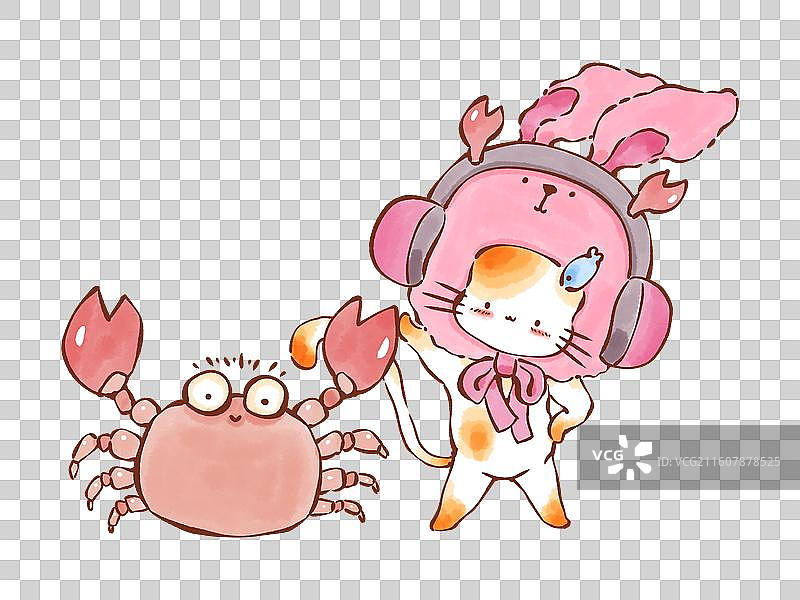 可爱卡通十二星座组图套图合集免抠元素图片素材