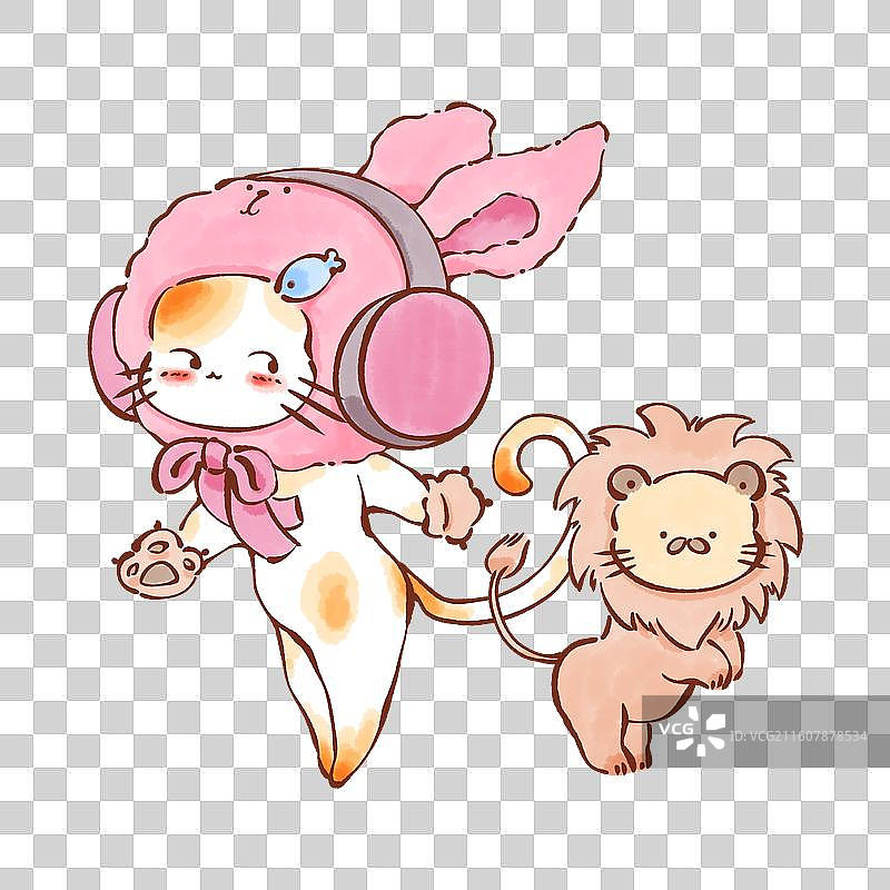 可爱卡通十二星座组图套图合集免抠元素图片素材