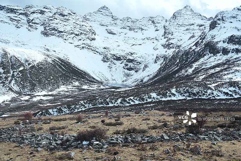四川阿坝银厂沟图片素材