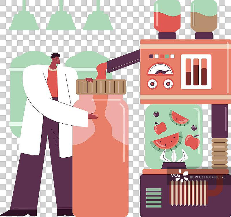 扁平化设计食品制造图片素材