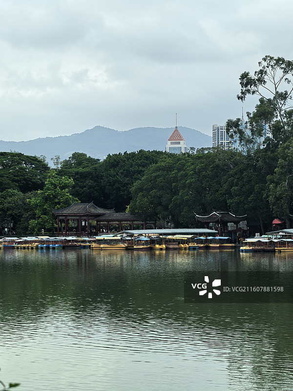 西湖公园图片素材