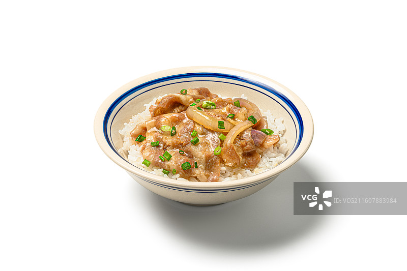 白底 碗装 猪脚饭 肥牛饭 卤肉饭 扣肉饭 排骨饭 牛腩饭 牛腩粉 腊肠饭 手撕鸡饭图片素材