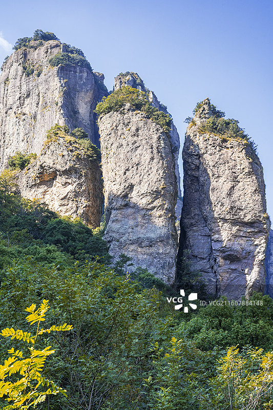 雁荡山双笋峰图片素材