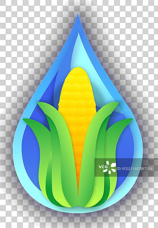 渐变生物燃料标志模板图片素材