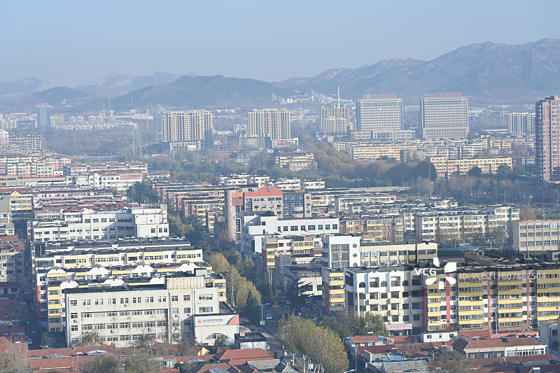 山东烟台招远市城市风光图片素材