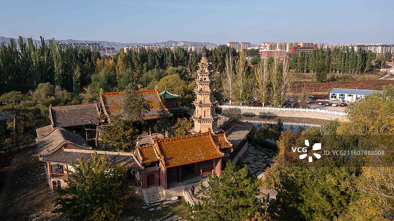大同市广灵县水神堂砖塔（清代）图片素材