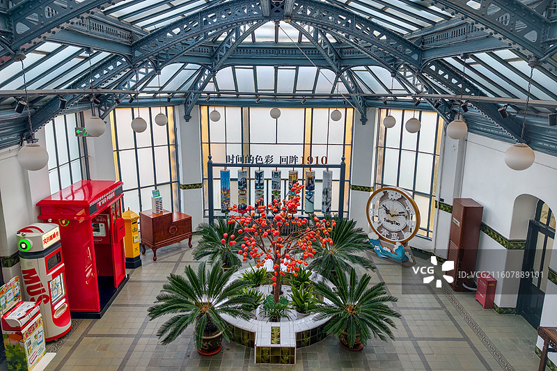 青岛德国总督府邸旧址博物馆 室内 露台图片素材