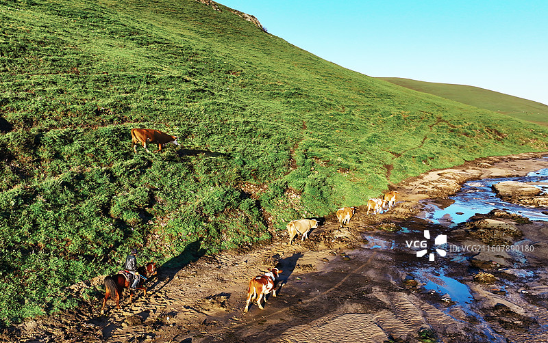 承德坝上二道河晨鉴图片素材