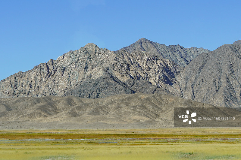 青甘线高原山脉自然风光图片素材