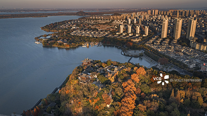 江苏镇江北固山秋色图片素材