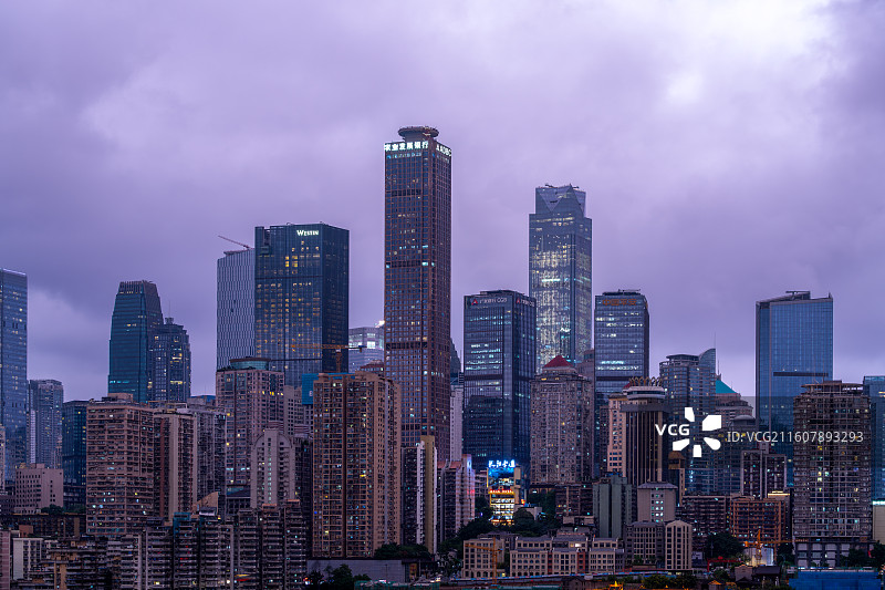 重庆渝中半岛全景图片素材