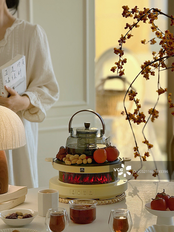 围炉煮茶图片素材