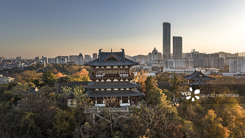 江苏镇江北固山秋色图片素材
