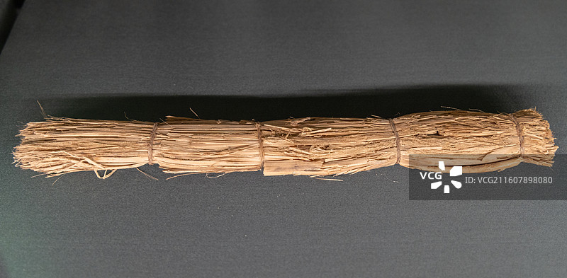 甘肃简牍博物馆 汉 苣 1979年敦煌马圈湾遗址出土图片素材