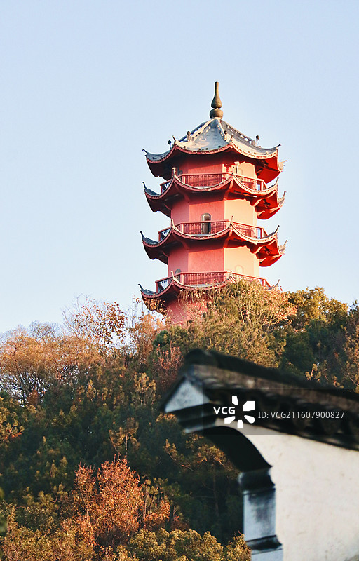 惠山古镇龙光塔图片素材