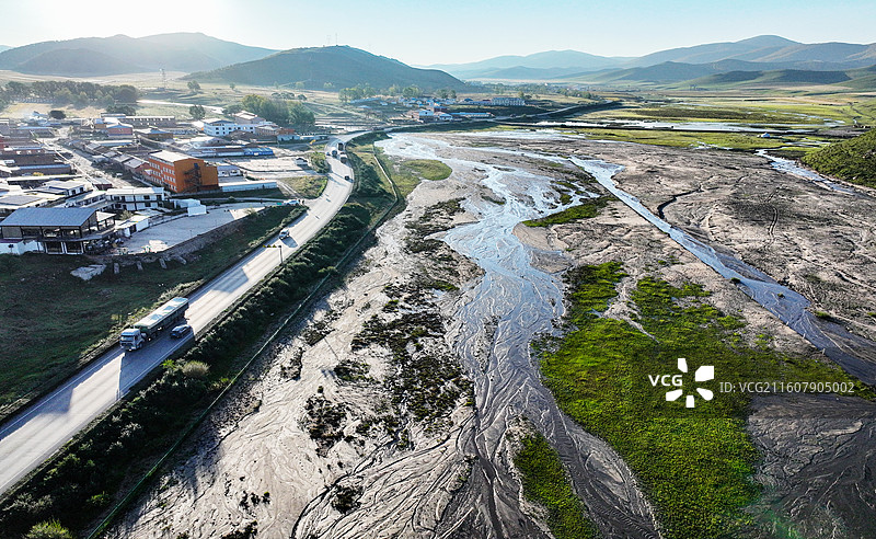 承德坝上二道河晨鉴图片素材