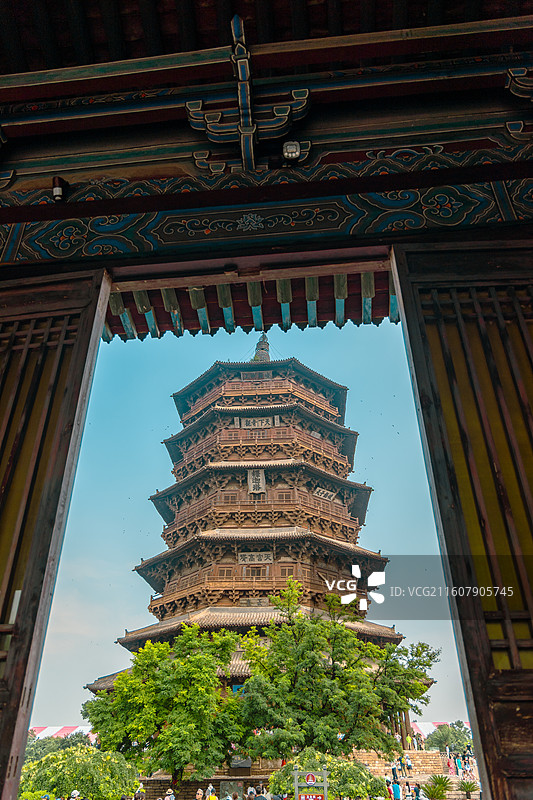 应县木塔图片素材