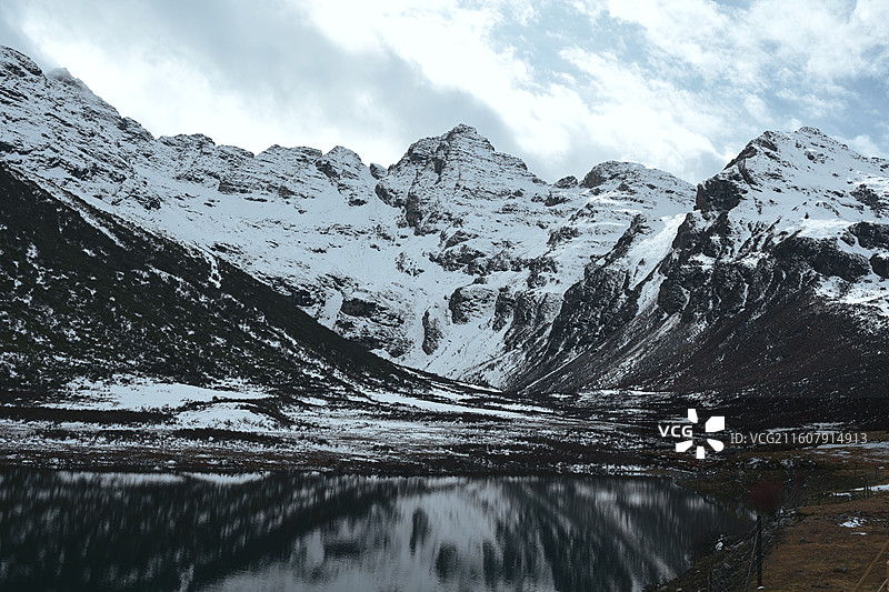 四川阿坝银厂沟图片素材