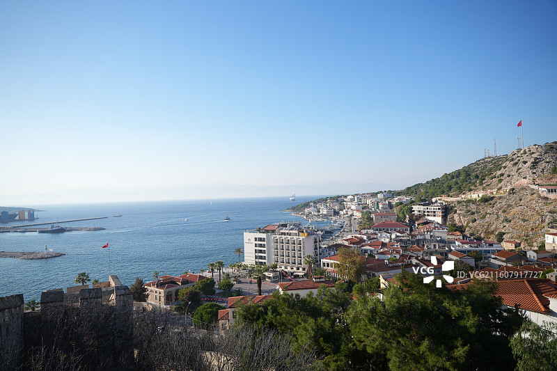 土耳其伊兹密尔切什梅小镇海景图片素材