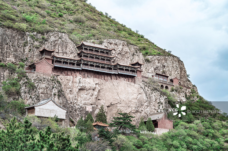 广灵县圣泉寺空中仙境图片素材