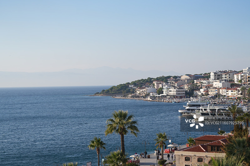土耳其伊兹密尔切什梅小镇海景图片素材