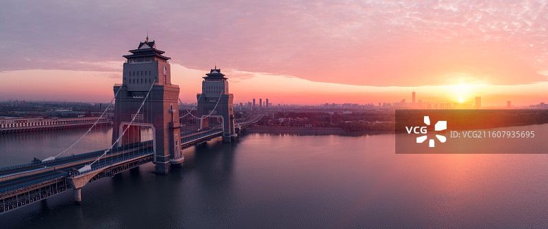 扬州万福大桥图片素材