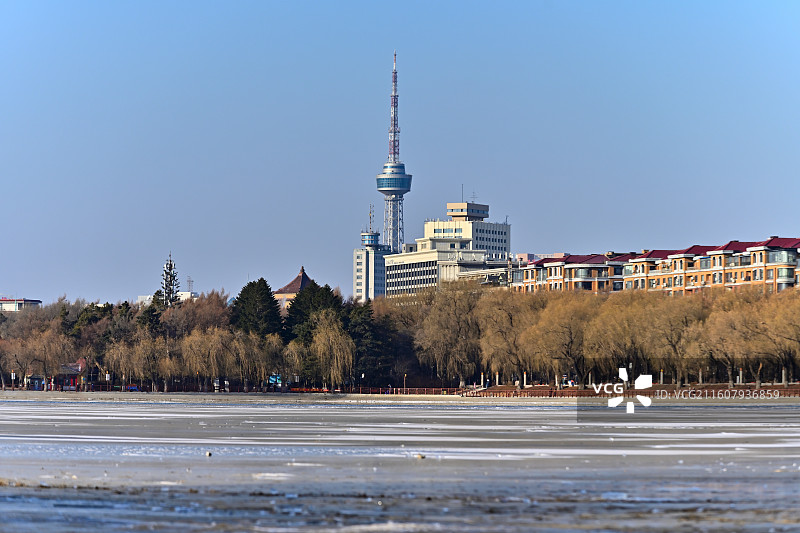 长春南湖公园的冬天景色图片素材